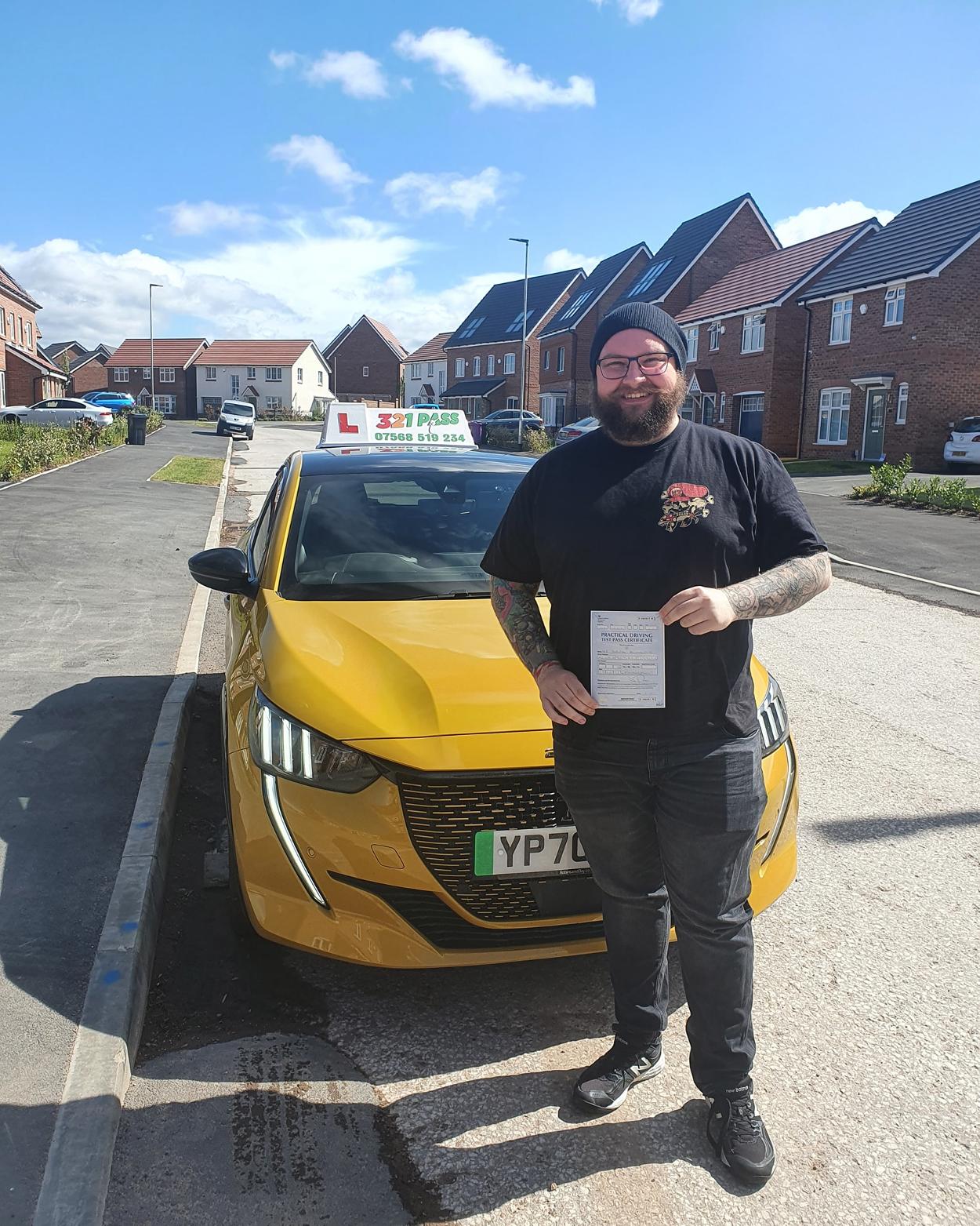 Congratulations Jordan on pass your driving test today at Featherstone it's been a pleasure teaching you all the best for the future keep safe! #automatic #321pass #drivingschool