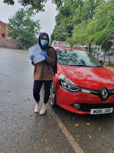 Simrah Farooqui was able to pass first time round with a few hours
